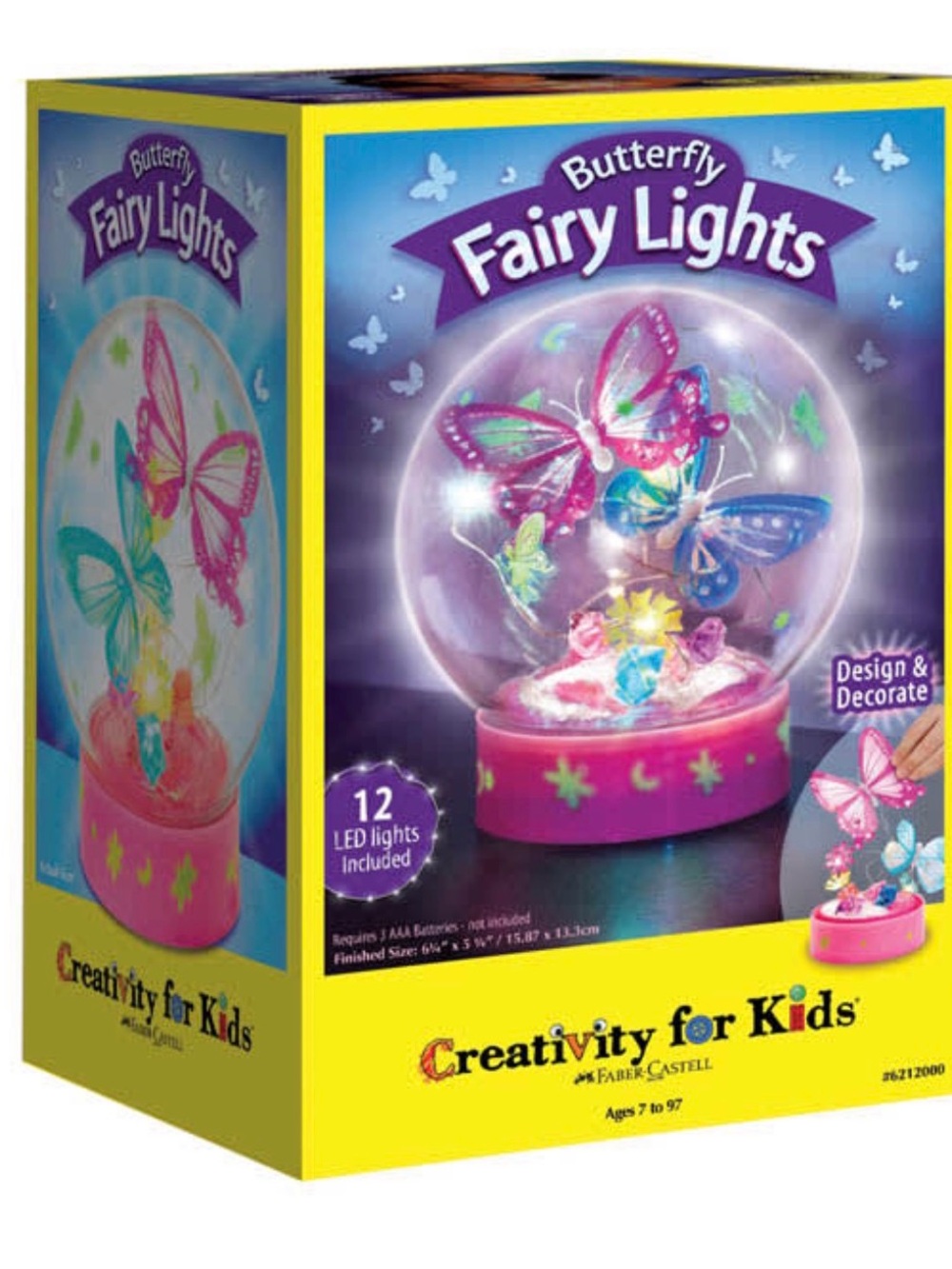 Creativity for Kids Butterfly Fairy Lights Kit.New in Box